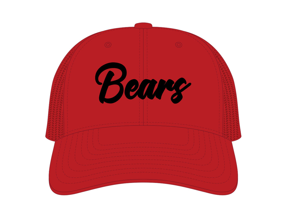 Boys Basketball Richardson 112 Bears Cursive Hat - 3D Embroidery